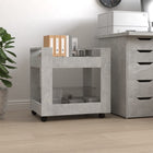Desk cabinet 60x45x60 cm treated wood concrete grey