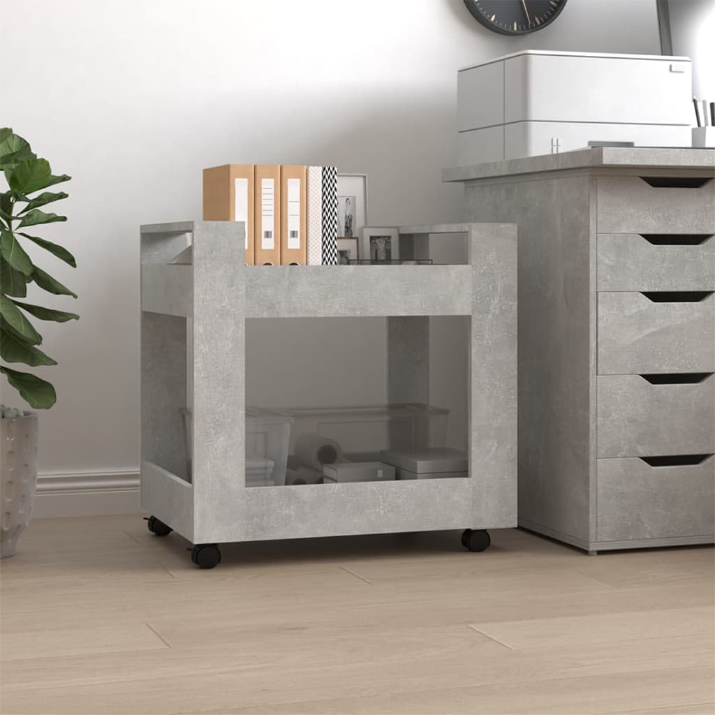 Bureaukastje 60X45X60 Cm Bewerkt Hout Betongrijs