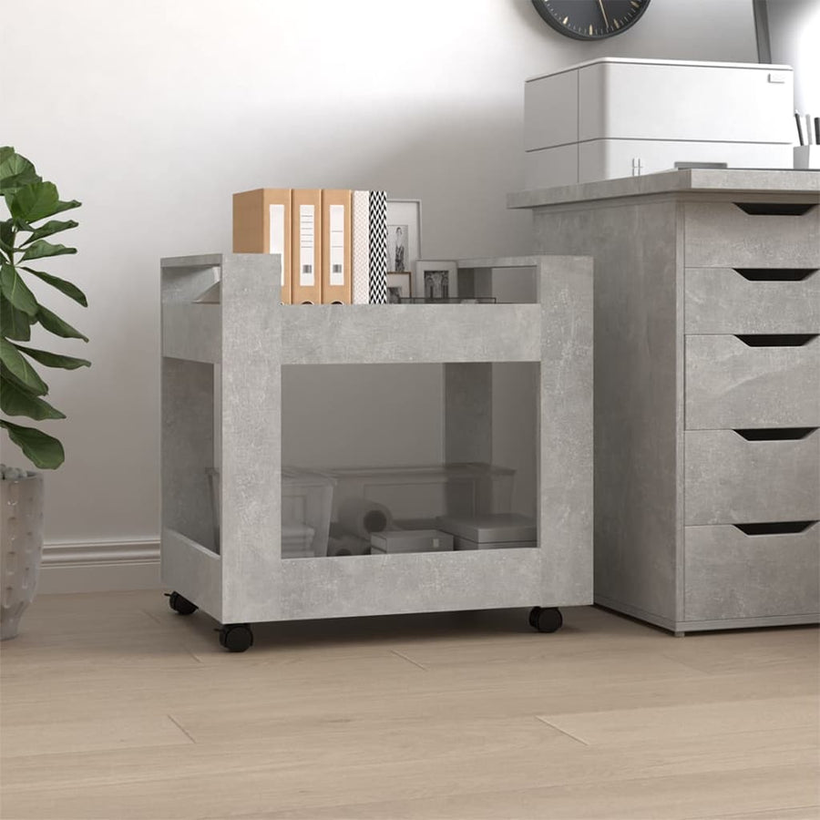 Bureaukastje 60X45X60 Cm Bewerkt Hout Betongrijs
