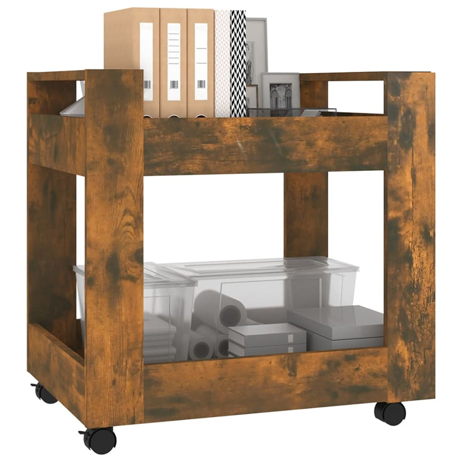 Bureaukastje 60X45X60 Cm Bewerkt Hout Gerookt Eikenkleurig