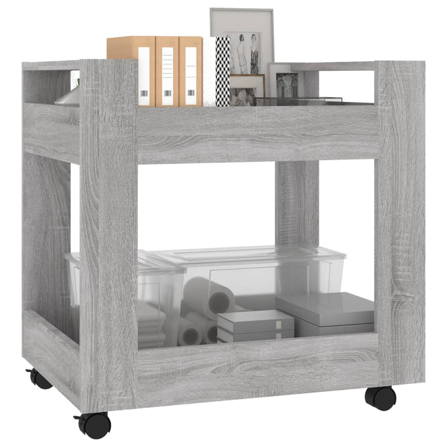 Bureaukastje 60X45X60 Cm Bewerkt Hout Grijs Sonoma Eikenkleurig