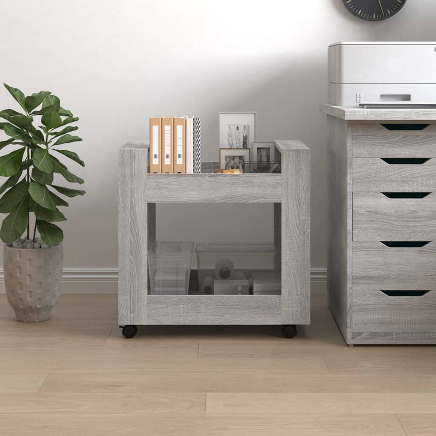 Bureaukastje 60X45X60 Cm Bewerkt Hout Grijs Sonoma Eikenkleurig
