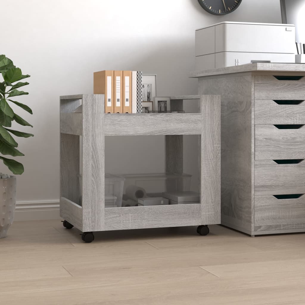 Bureaukastje 60X45X60 Cm Bewerkt Hout Grijs Sonoma Eikenkleurig