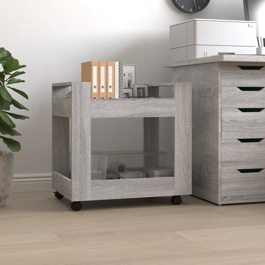 Bureaukastje 60X45X60 Cm Bewerkt Hout Grijs Sonoma Eikenkleurig