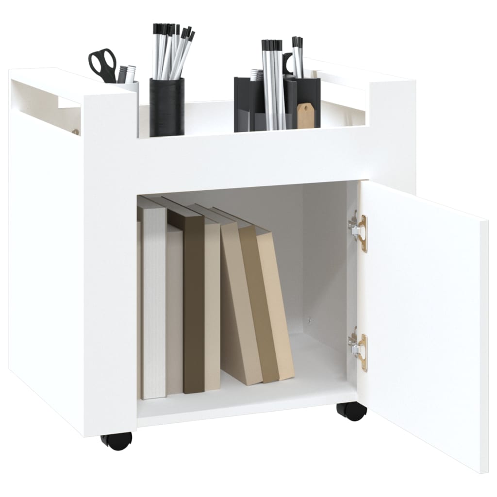 Bureaukastje 60X45X60 Cm Bewerkt Hout Wit