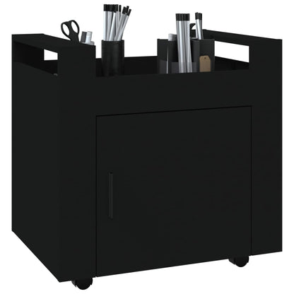 Bureaukastje 60X45X60 Cm Bewerkt Hout Zwart
