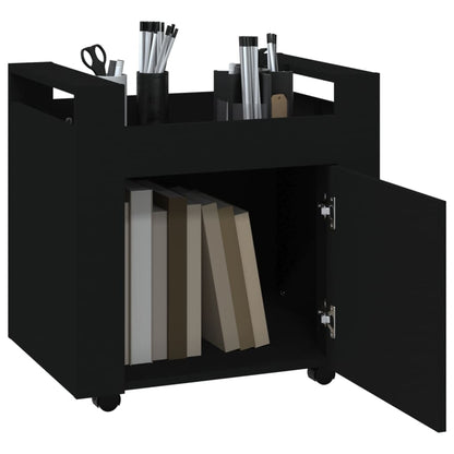 Bureaukastje 60X45X60 Cm Bewerkt Hout Zwart