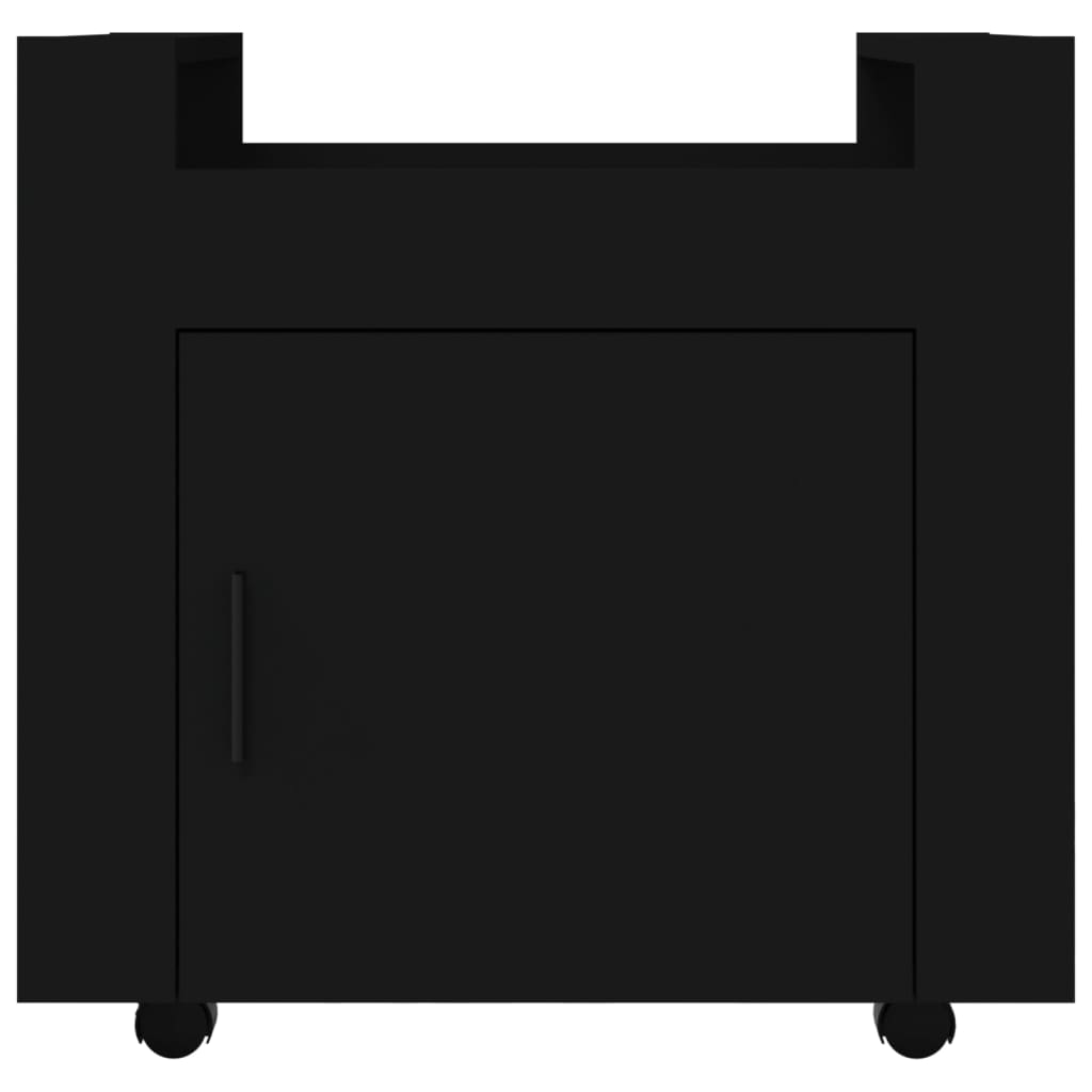Bureaukastje 60X45X60 Cm Bewerkt Hout Zwart