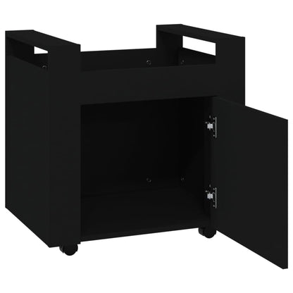 Bureaukastje 60X45X60 Cm Bewerkt Hout Zwart