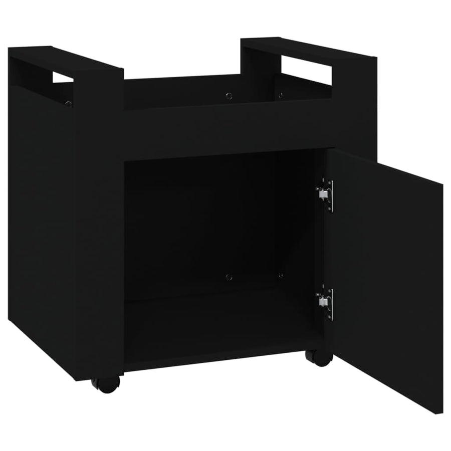 Bureaukastje 60X45X60 Cm Bewerkt Hout Zwart