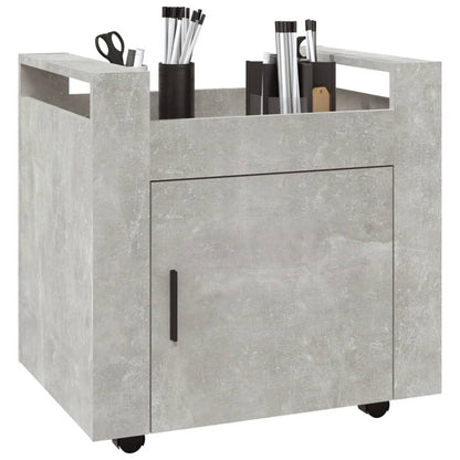 Bureaukastje 60X45X60 Cm Bewerkt Hout Betongrijs