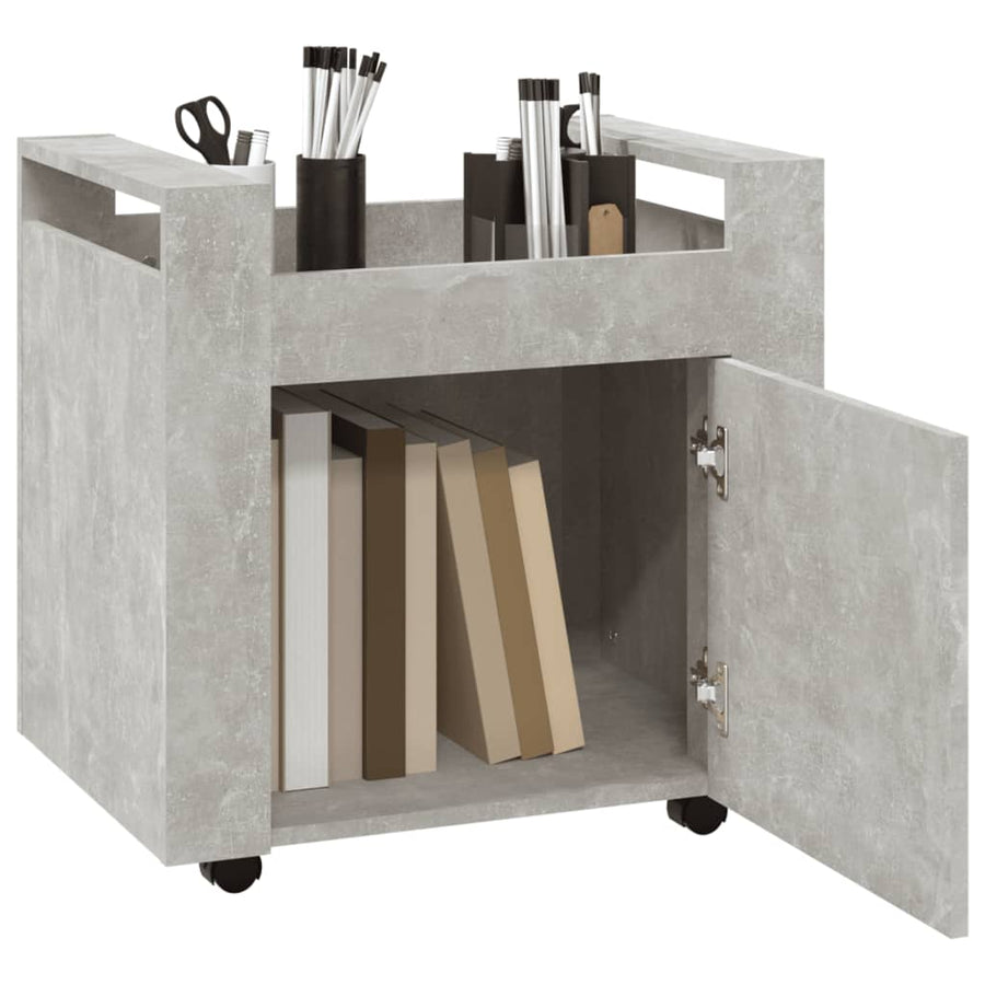 Bureaukastje 60X45X60 Cm Bewerkt Hout Betongrijs