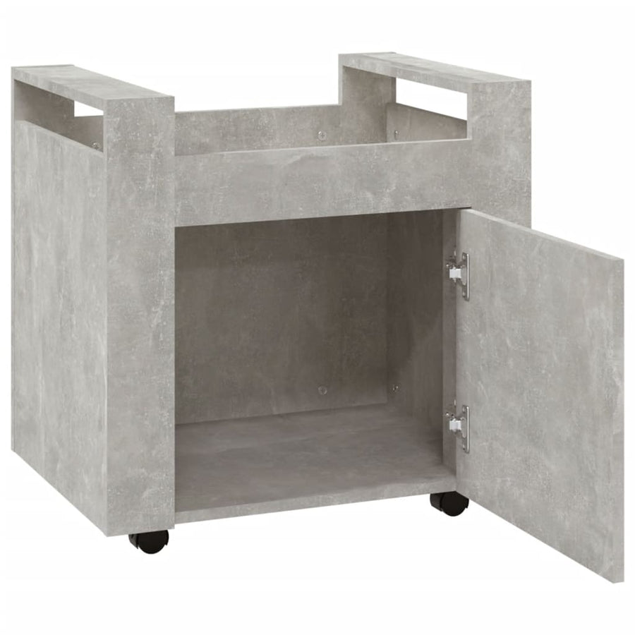 Bureaukastje 60X45X60 Cm Bewerkt Hout Betongrijs