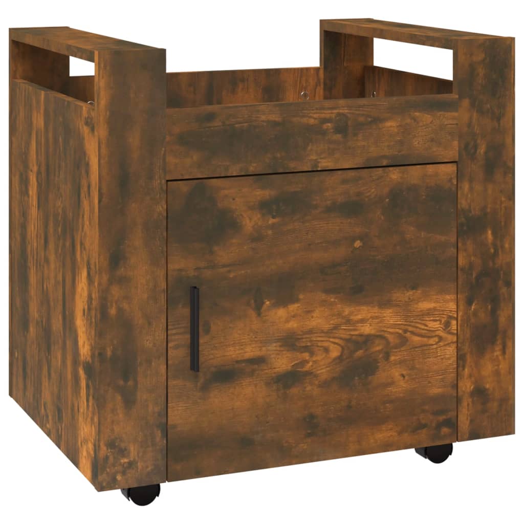 Bureaukastje 60X45X60 Cm Bewerkt Hout Gerookt Eikenkleurig