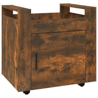 Bureaukastje 60X45X60 Cm Bewerkt Hout Gerookt Eikenkleurig