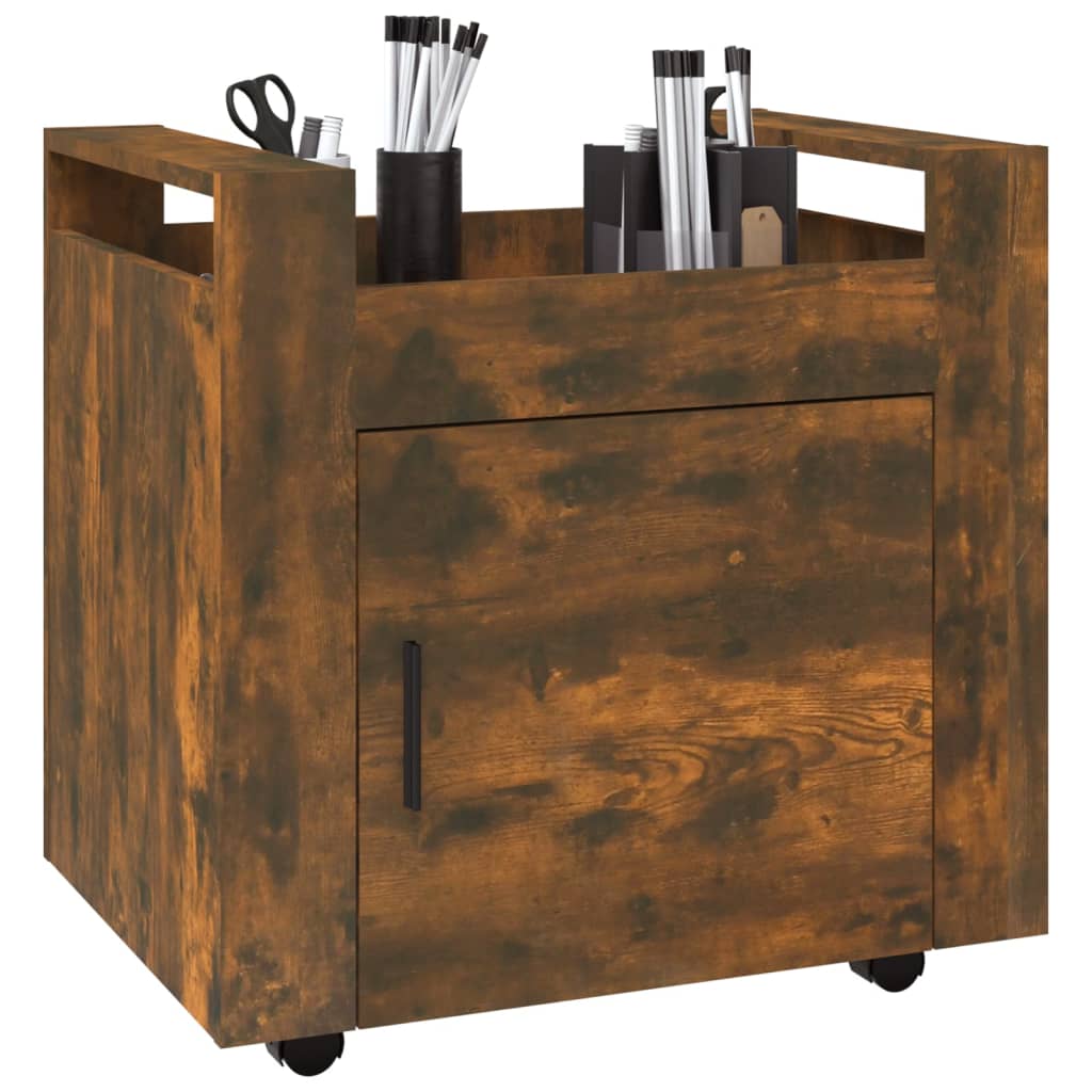 Bureaukastje 60X45X60 Cm Bewerkt Hout Gerookt Eikenkleurig