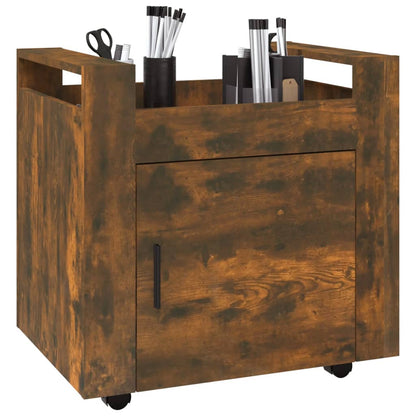 Bureaukastje 60X45X60 Cm Bewerkt Hout Gerookt Eikenkleurig