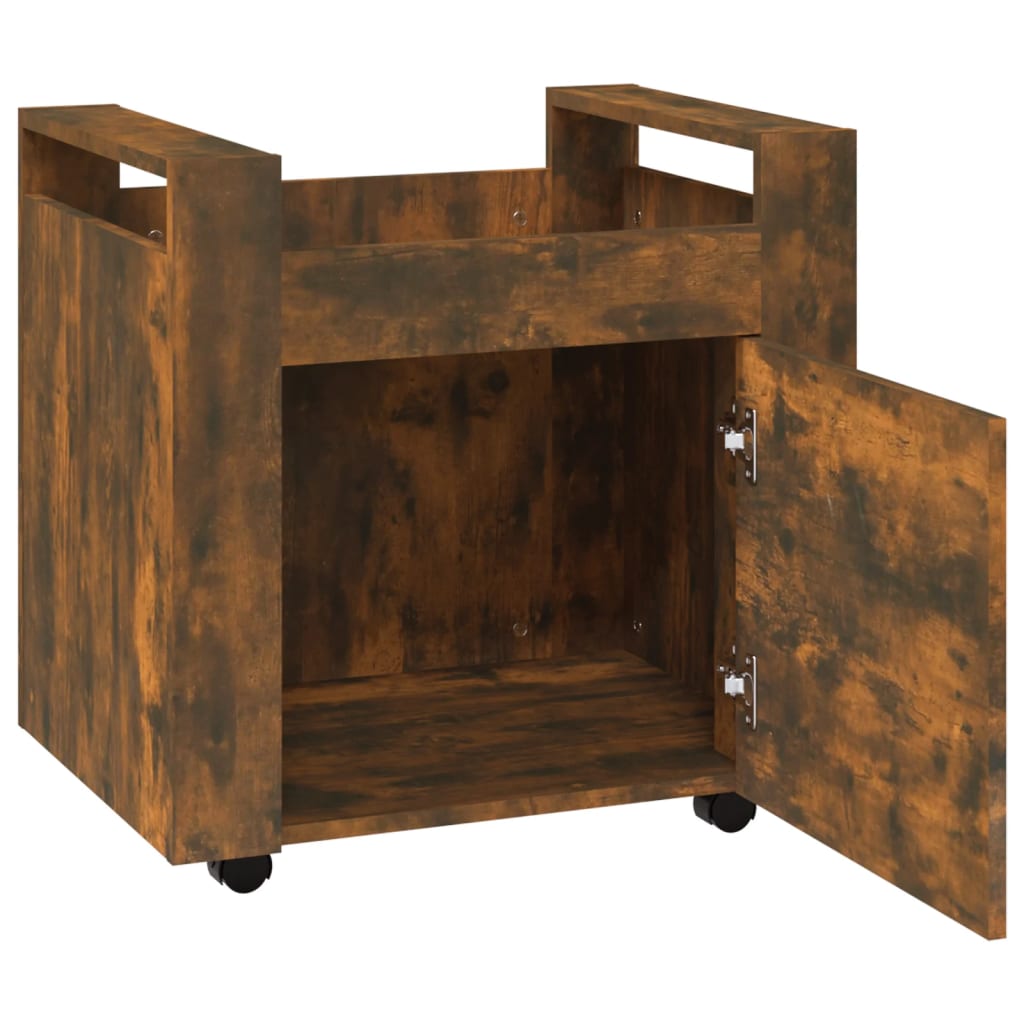 Bureaukastje 60X45X60 Cm Bewerkt Hout Gerookt Eikenkleurig
