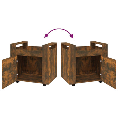 Bureaukastje 60X45X60 Cm Bewerkt Hout Gerookt Eikenkleurig
