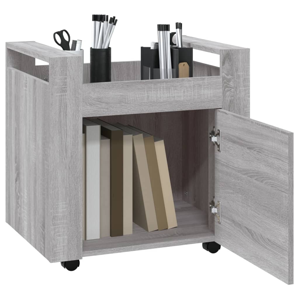 Bureaukastje 60X45X60 Cm Bewerkt Hout Grijs Sonoma Eikenkleurig