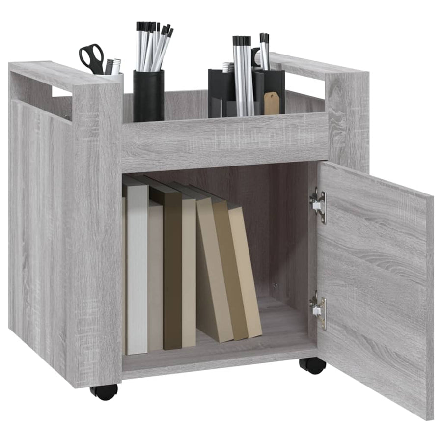 Bureaukastje 60X45X60 Cm Bewerkt Hout Grijs Sonoma Eikenkleurig