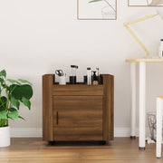 Desk cabinet 60x45x60 cm processed wood brown oak color