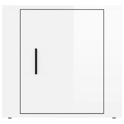 Nachtkastje 50X39X47 Cm Hoogglans Wit