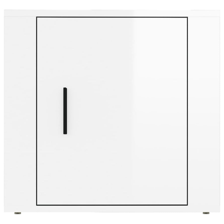 Nachtkastjes 2 St 50X39X47 Cm Hoogglans Wit