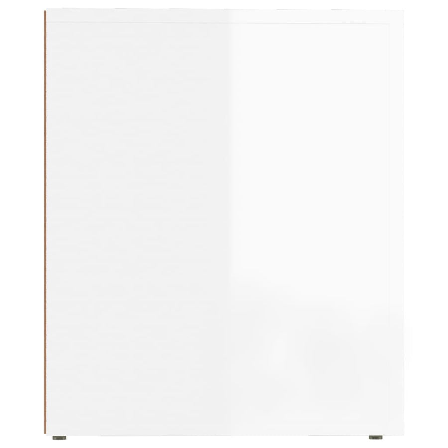 Nachtkastjes 2 St 50X39X47 Cm Hoogglans Wit
