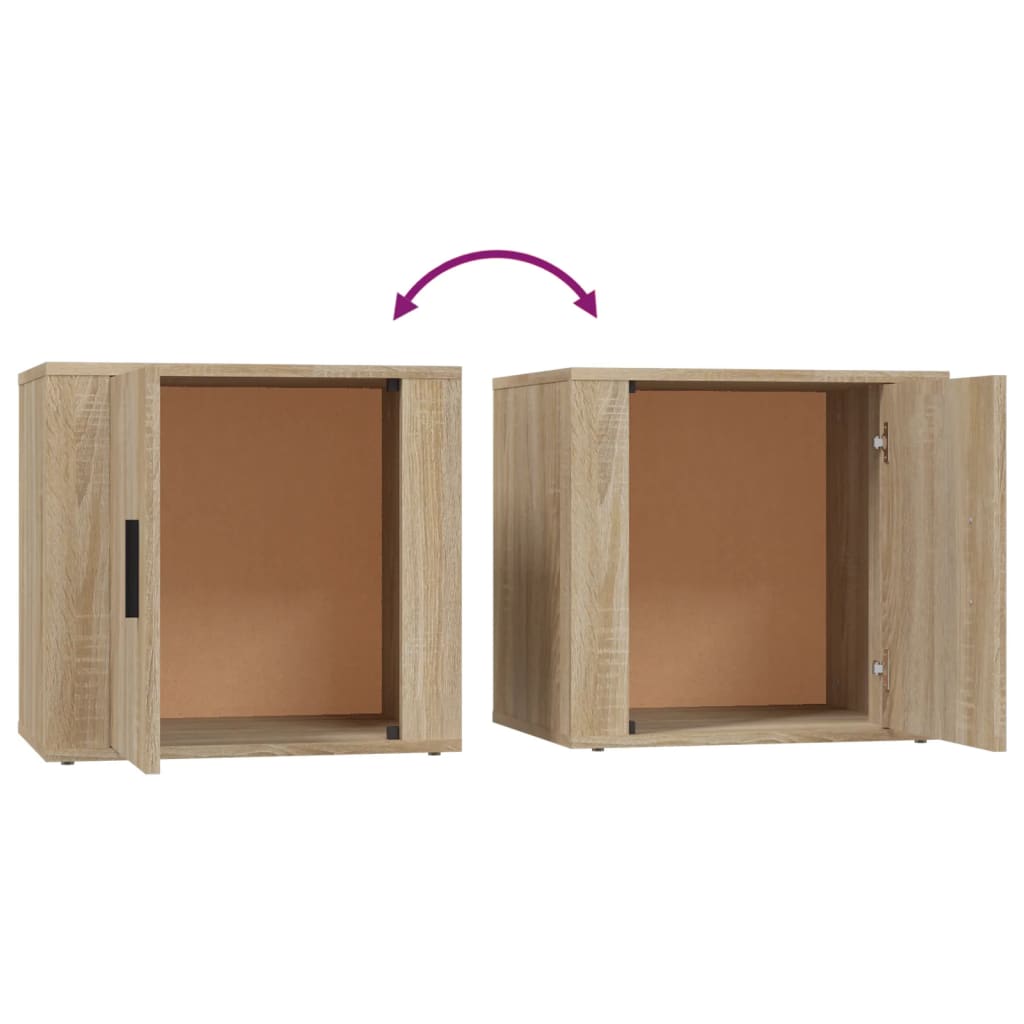 Nachtkastjes 2 St 50X39X47 Cm Sonoma Eikenkleurig