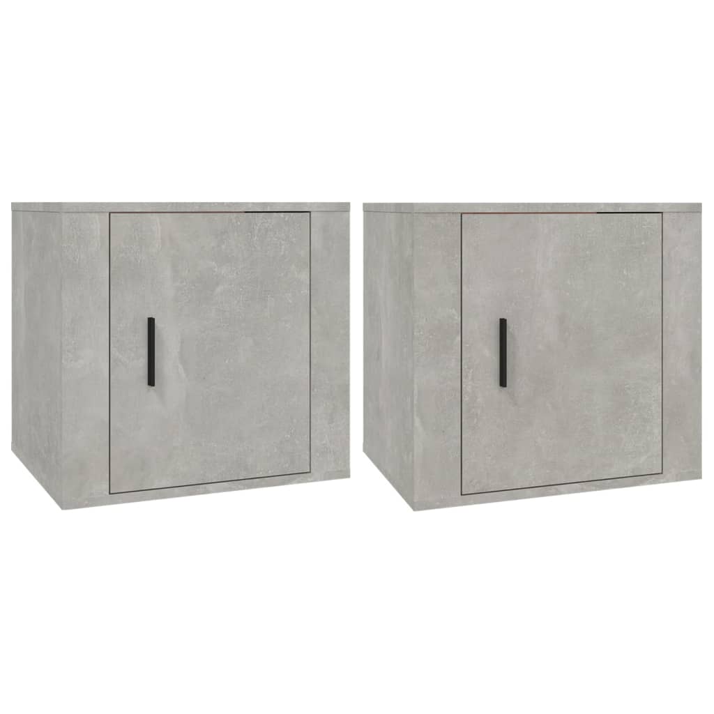 Nachtkastjes 2 St 50X39X47 Cm Betongrijs