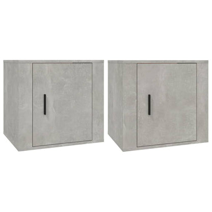 Nachtkastjes 2 St 50X39X47 Cm Betongrijs