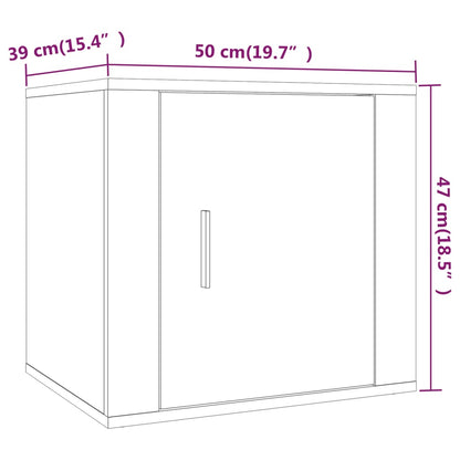 Nachtkastjes 2 St 50X39X47 Cm Betongrijs