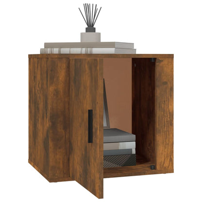 Nachtkastje 50X39X47 Cm Gerookt Eikenkleurig