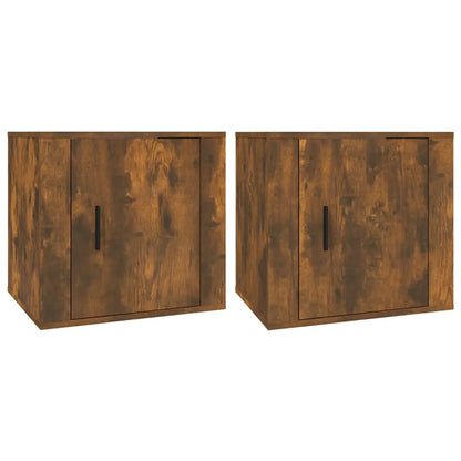 Nachtkastjes 2 St 50X39X47 Cm Gerookt Eikenkleurig