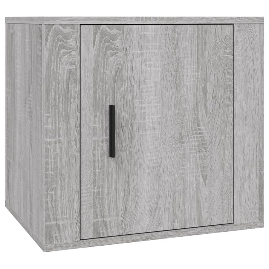 Nachtkastjes 2 St 50X39X47 Cm Grijs Sonoma Eikenkleurig