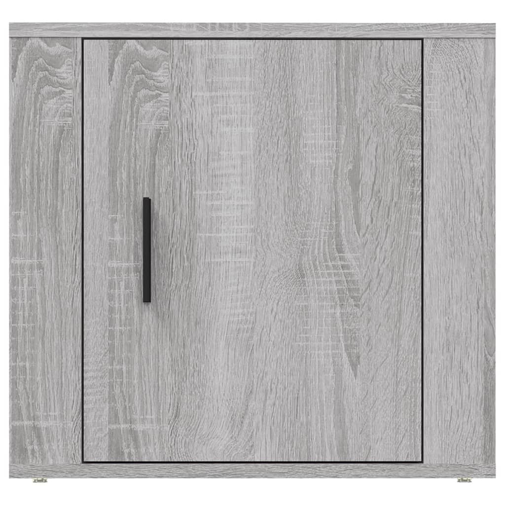 Nachtkastjes 2 St 50X39X47 Cm Grijs Sonoma Eikenkleurig