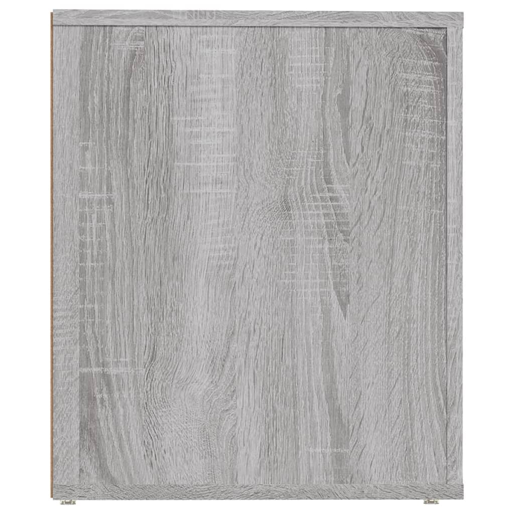 Nachtkastjes 2 St 50X39X47 Cm Grijs Sonoma Eikenkleurig