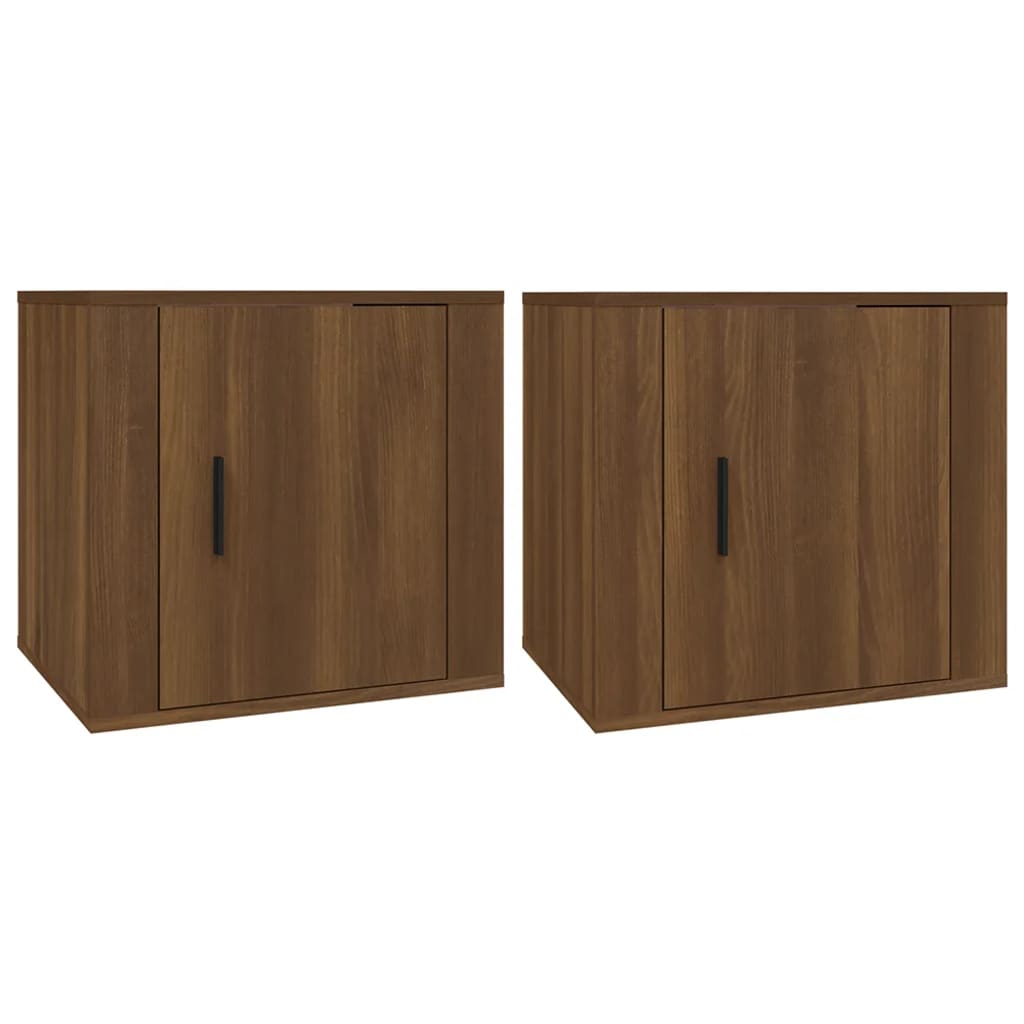 Nachtkastjes 2 St 50X39X47 Cm Bruin Eikenkleur