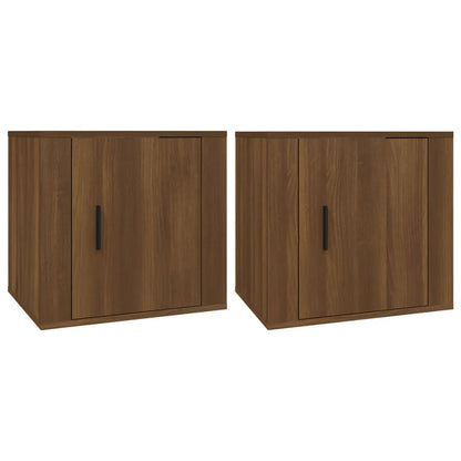 Nachtkastjes 2 St 50X39X47 Cm Bruin Eikenkleur