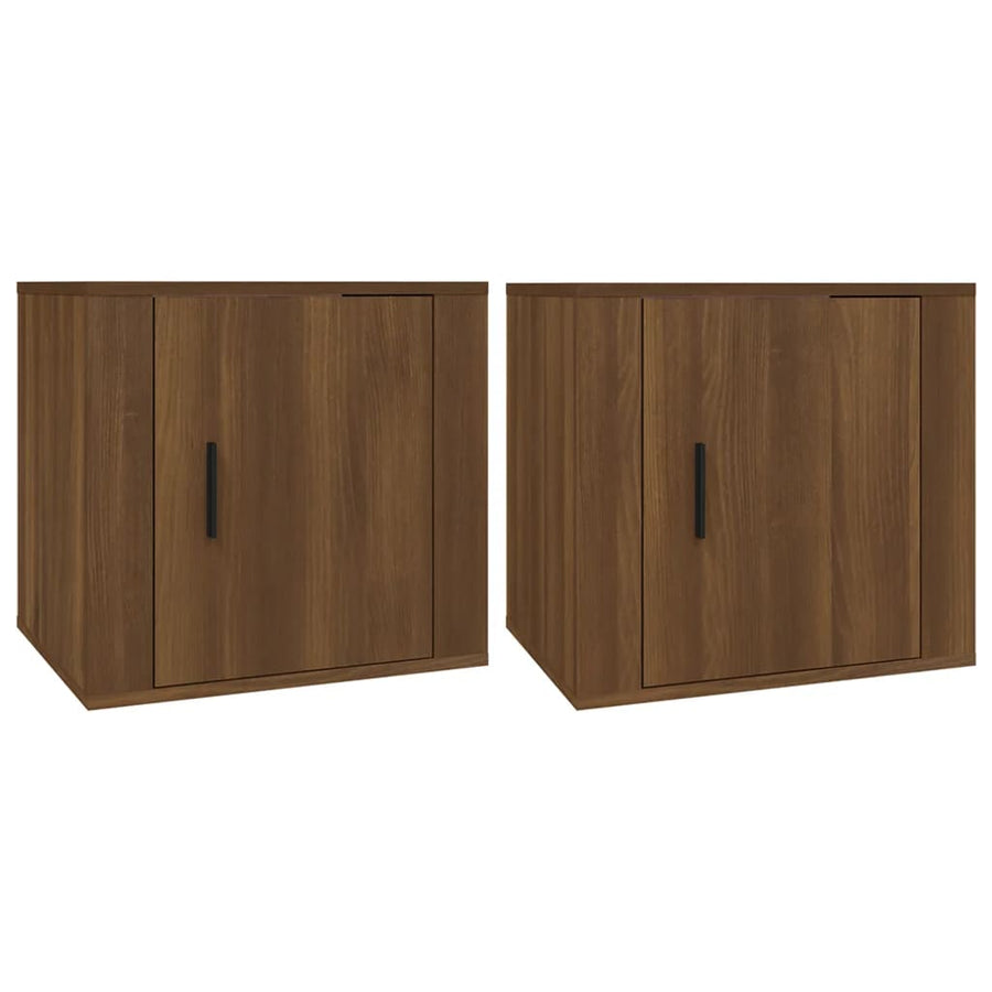 Nachtkastjes 2 St 50X39X47 Cm Bruin Eikenkleur