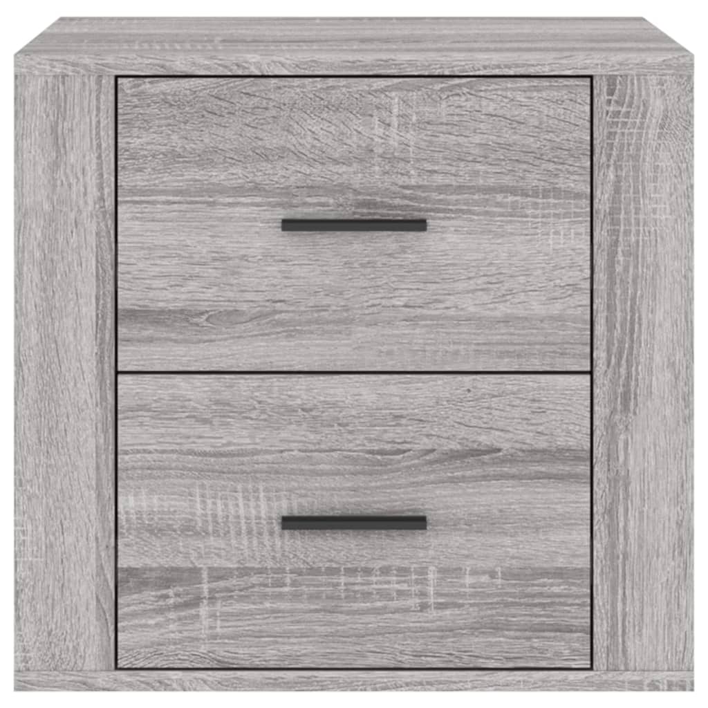 Nachtkastje 50X39X47 Cm Grijs Sonoma Eikenkleurig