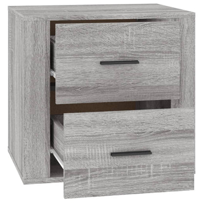 Nachtkastje 50X39X47 Cm Grijs Sonoma Eikenkleurig