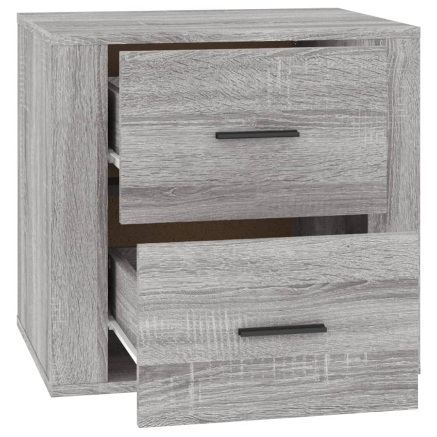 Nachtkastje 50X39X47 Cm Grijs Sonoma Eikenkleurig