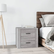 Nachtkastje 50x39x47 cm grijs sonoma eiken