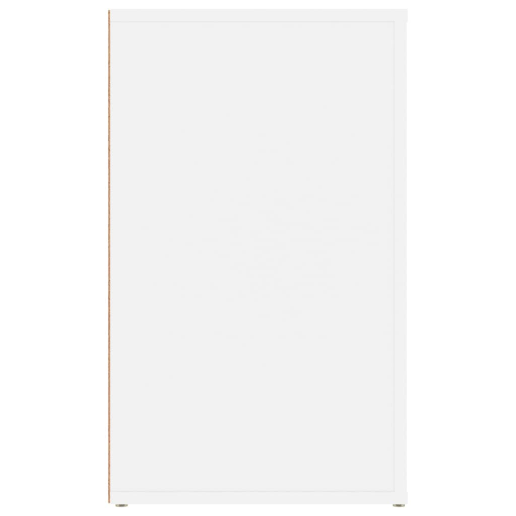 Nachtkastje 50X36X60 Cm Bewerkt Hout Wit
