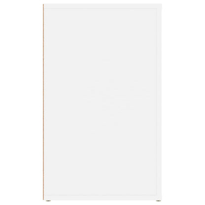 Nachtkastje 50X36X60 Cm Bewerkt Hout Wit