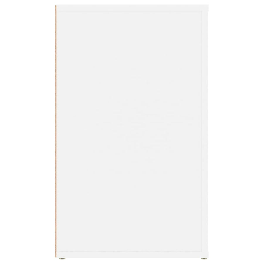Nachtkastje 50X36X60 Cm Bewerkt Hout Wit