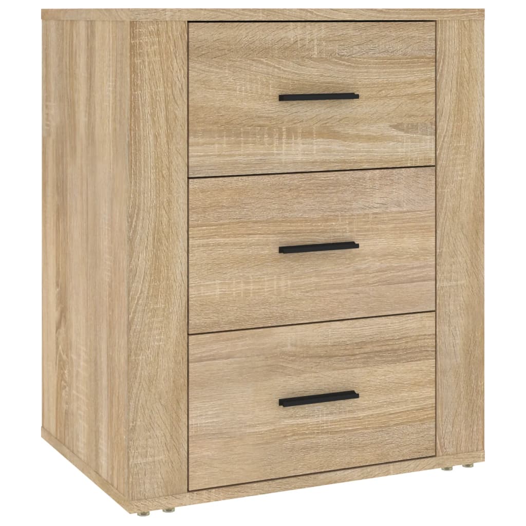 Nachtkastje 50X36X60 Cm Bewerkt Hout Kleurig Sonoma eiken