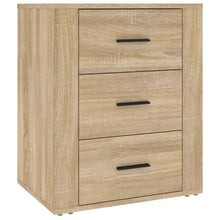 Nachtkastje 50X36X60 Cm Bewerkt Hout Kleurig Sonoma eiken